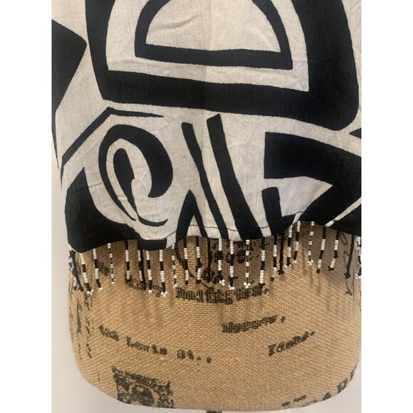 F-159) Shorts sleeves womens top size S Black and white color Key lime pie - Picture 7 of 7